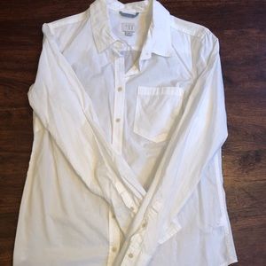 White button down